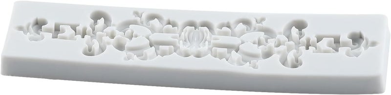 TAOXIBEI Baroque Relief Polymer Clay Molds Baroque Lace Embossing Silicone Mold for DIY Crafts Epoxy Resin Casting Air Dry Polymer Clay Plaster Jewelry Making - Image 4